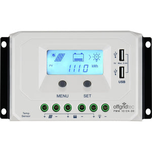 Offgridtec PWM Pro Laderegler 12V/24V 30A USB